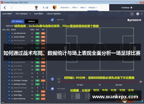 如何通过战术布局、数据统计与场上表现全面分析一场足球比赛